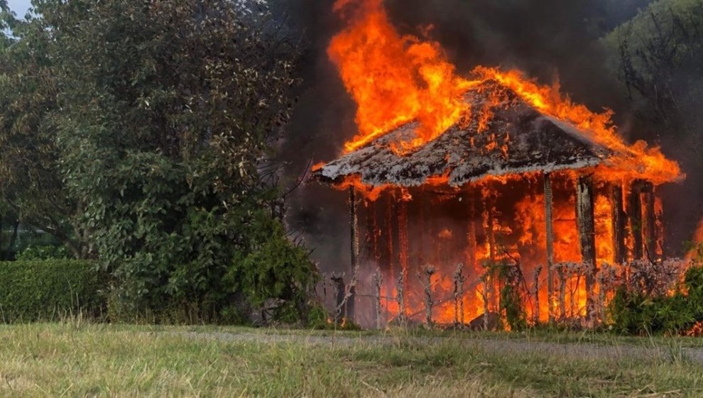 Brand i kolonihavehus