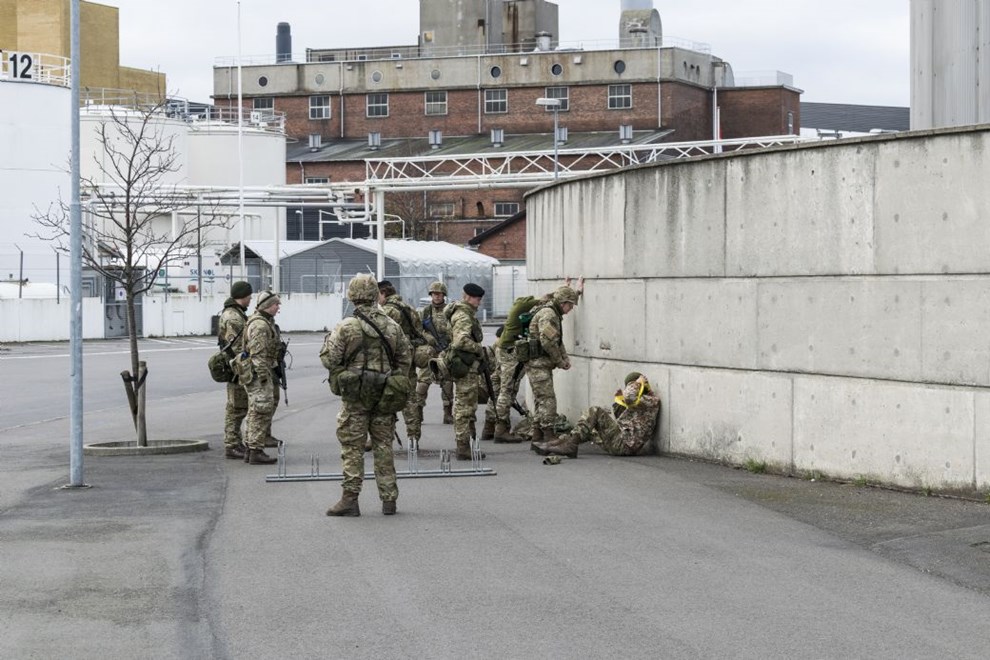 Soldater skal p� �velse i flere af de st�rre bornholmske byer