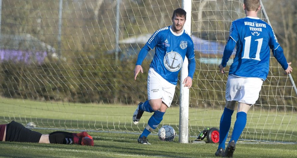 Hasle vandt p� udebane  trods en h�ndfuld afbud