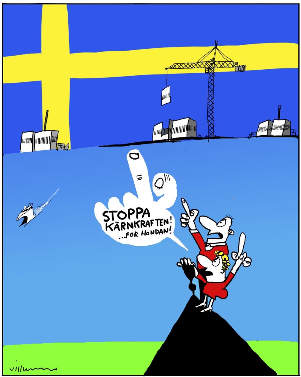 Det ska' st� langt v�k...