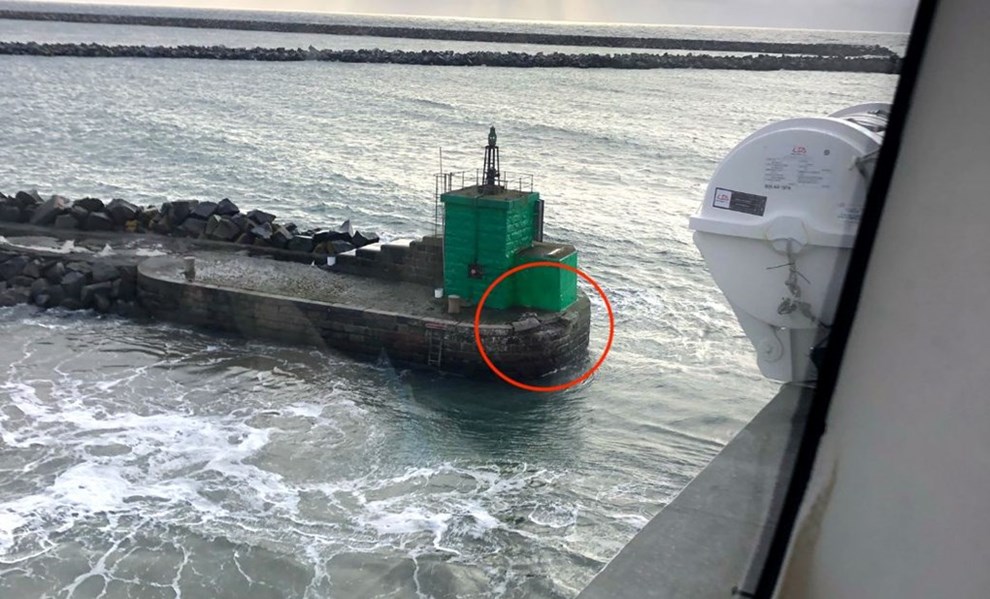 Bornholmslinjen har sendt redegrelse om mole-kollision