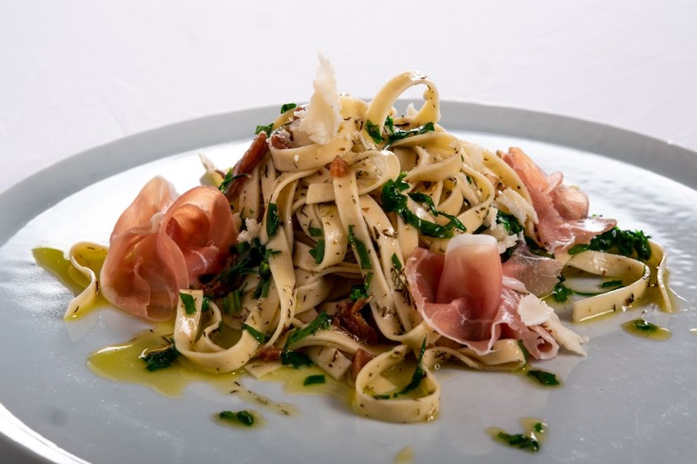 Pasta formidable med spde ramslg