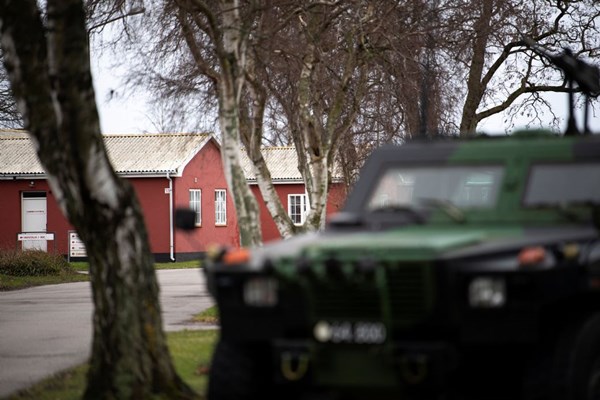 Amerikanske soldater indkvarteret p� Almeg�rds Kaserne