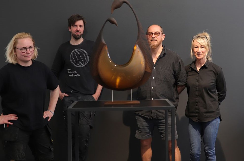 Kongeparret bes�ger Hasle