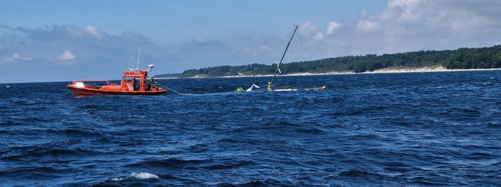 Vragrester skyllet i land p� Dueodde