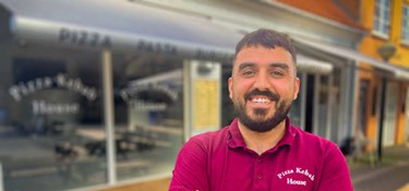 Pizzamand vil lave café på den anden side af gaden