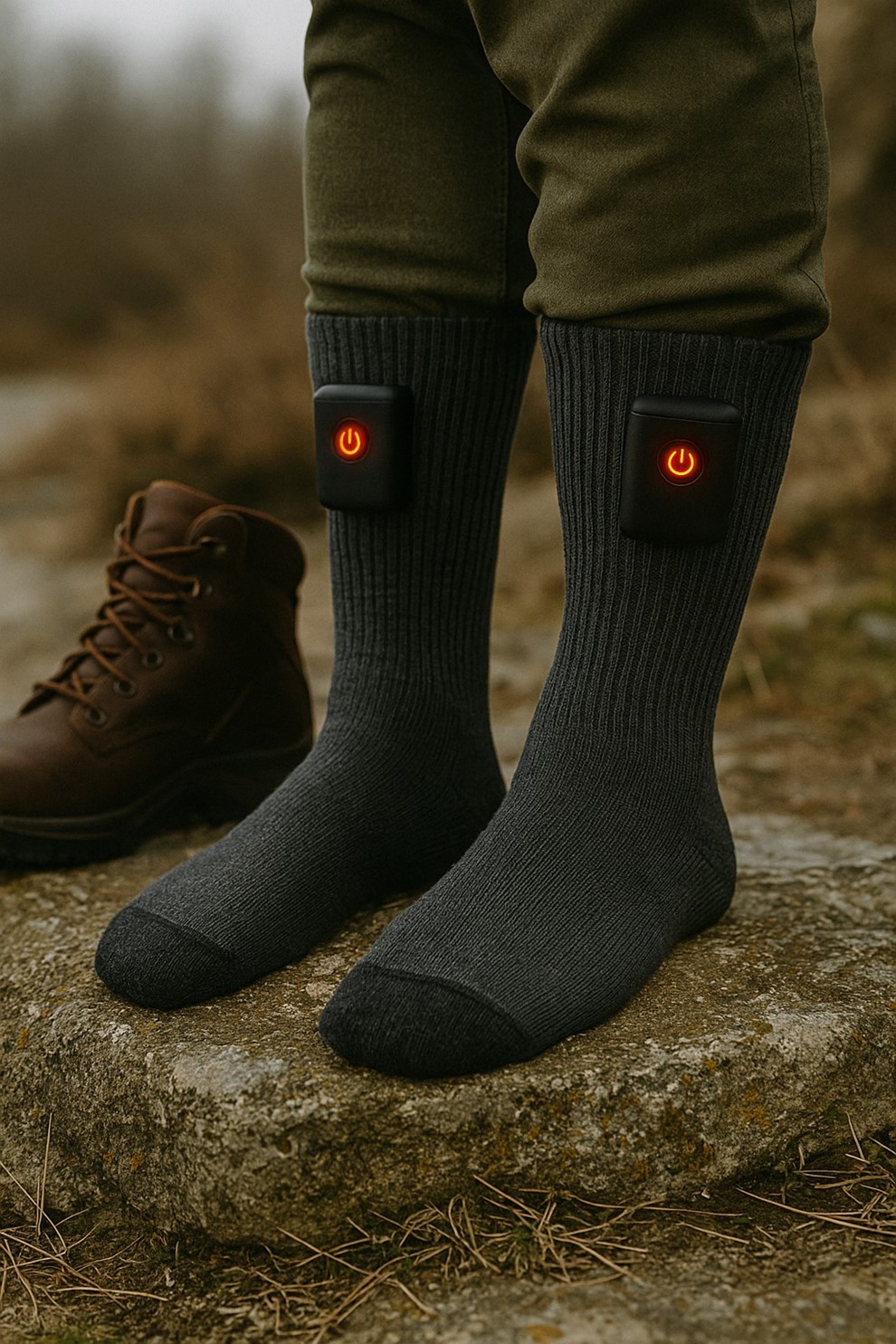 Sokker med varme: Nr kolde fdder ikke er en mulighed