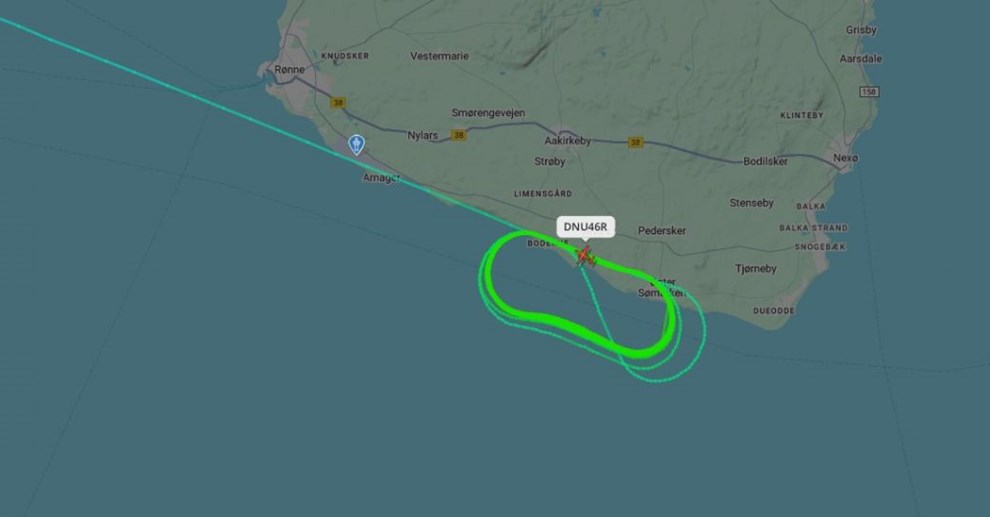 Bornholmerfly var i luften i to timer: T�gen medf�rer forsinkelser