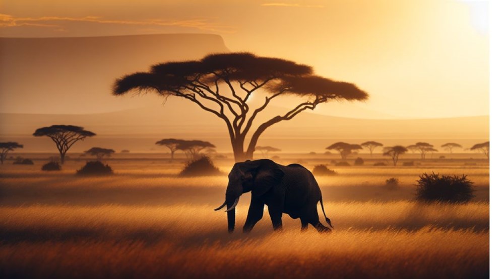 Oplev familieeventyr p Afrikas savanne