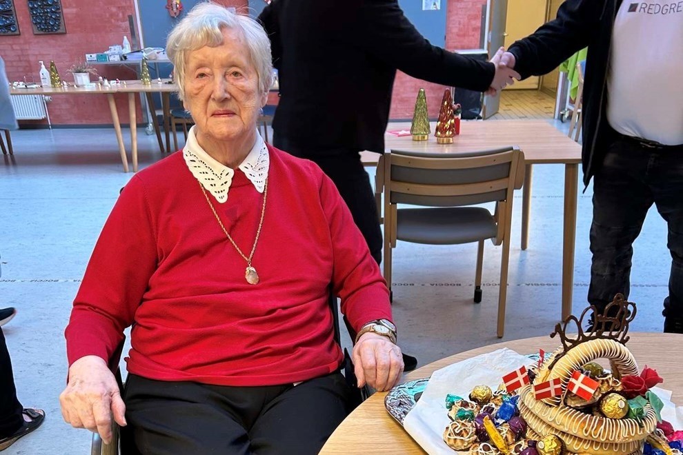 Hun flyttede p plejecenter 14 dage, fr hun blev 100