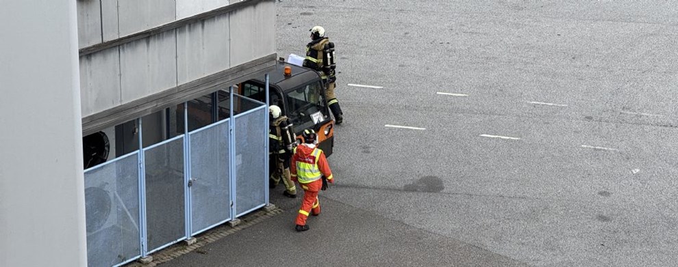 Brandvsen rykker ud til frgeterminal