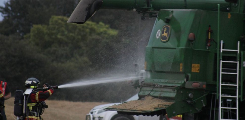 Maskinbrand i Nyker: 'Det var lige efter bogen'