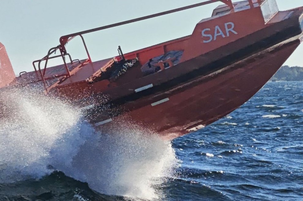 Pyha...: Badedyr drev alene til havs ved Dueodde