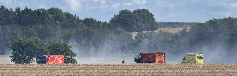 Held i uheld ved markbrand