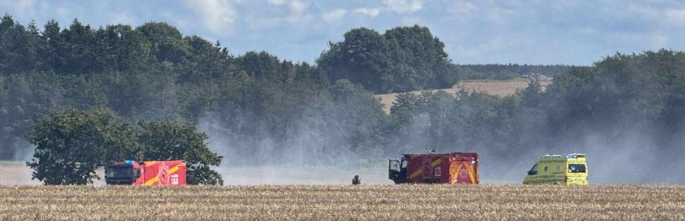 Held i uheld ved markbrand Held i uheld ved markbrand