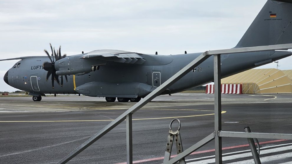 Tyske militærfly på visit i lufthavnen Tyske militærfly på visit i lufthavnen