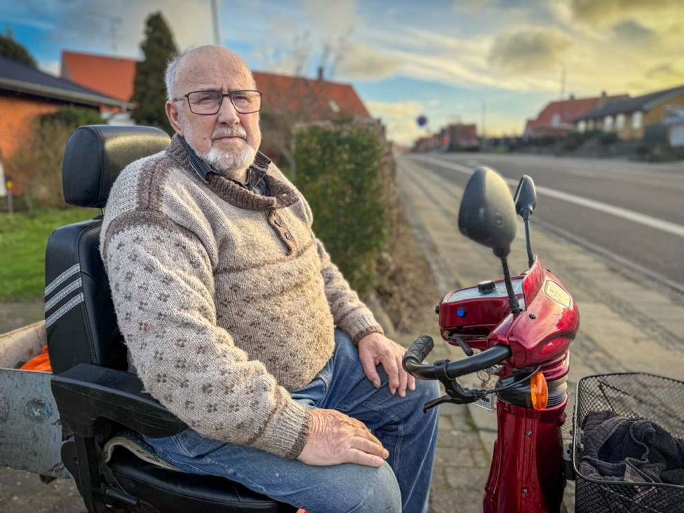 Scooteren hj�lper 90-�rige J�rgen hver dag