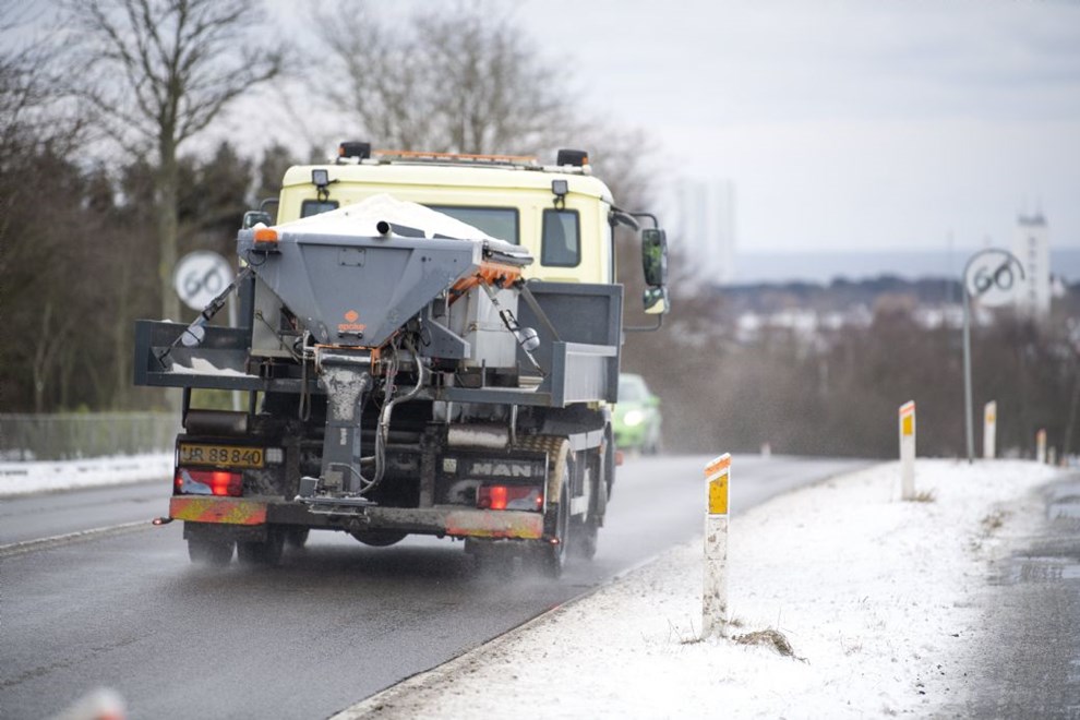 Pas p�: Vejene er glatte