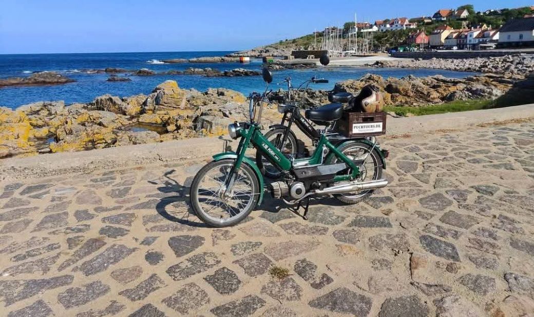 Den hurtige knallert p� havnen er velkommen