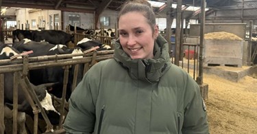 Hun bliver Bornholms st�rste m�lkebonde 