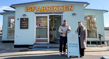 Ny isbutik er kommet flyvende fra start