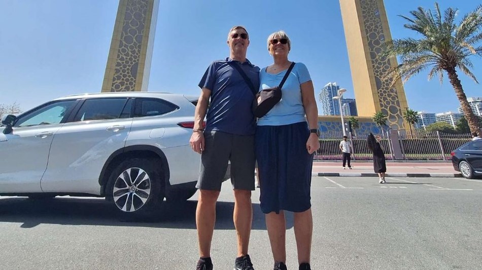 Fanget i Dubai efter angreb