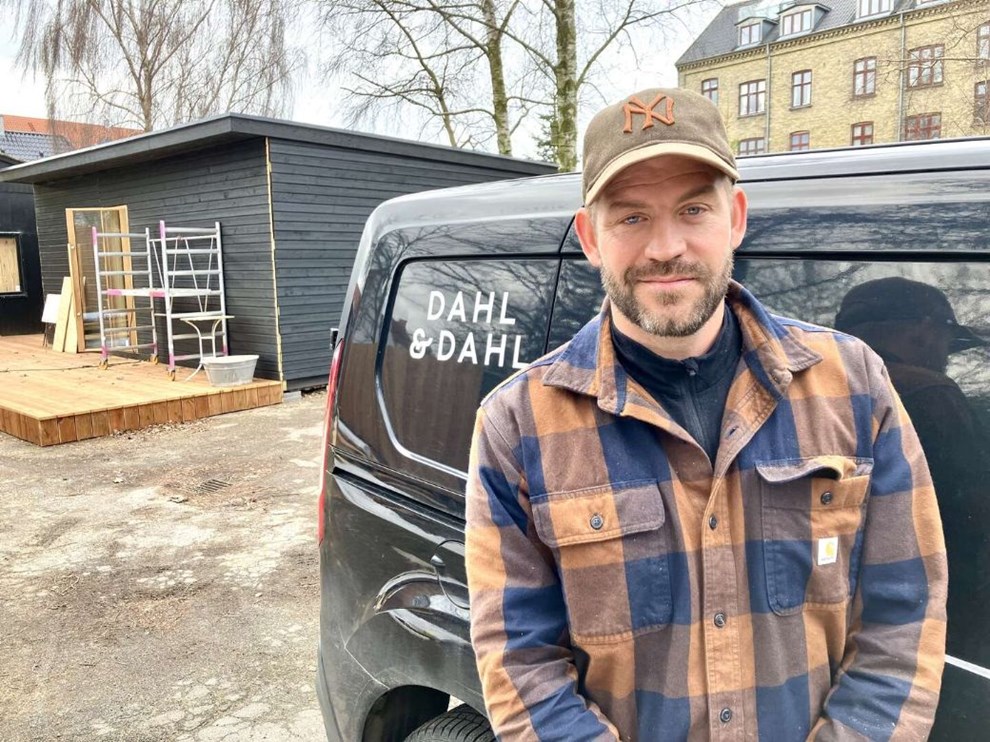 Mick bygger dr�mme om til virkelighed � nu med sauna til 40 personer 