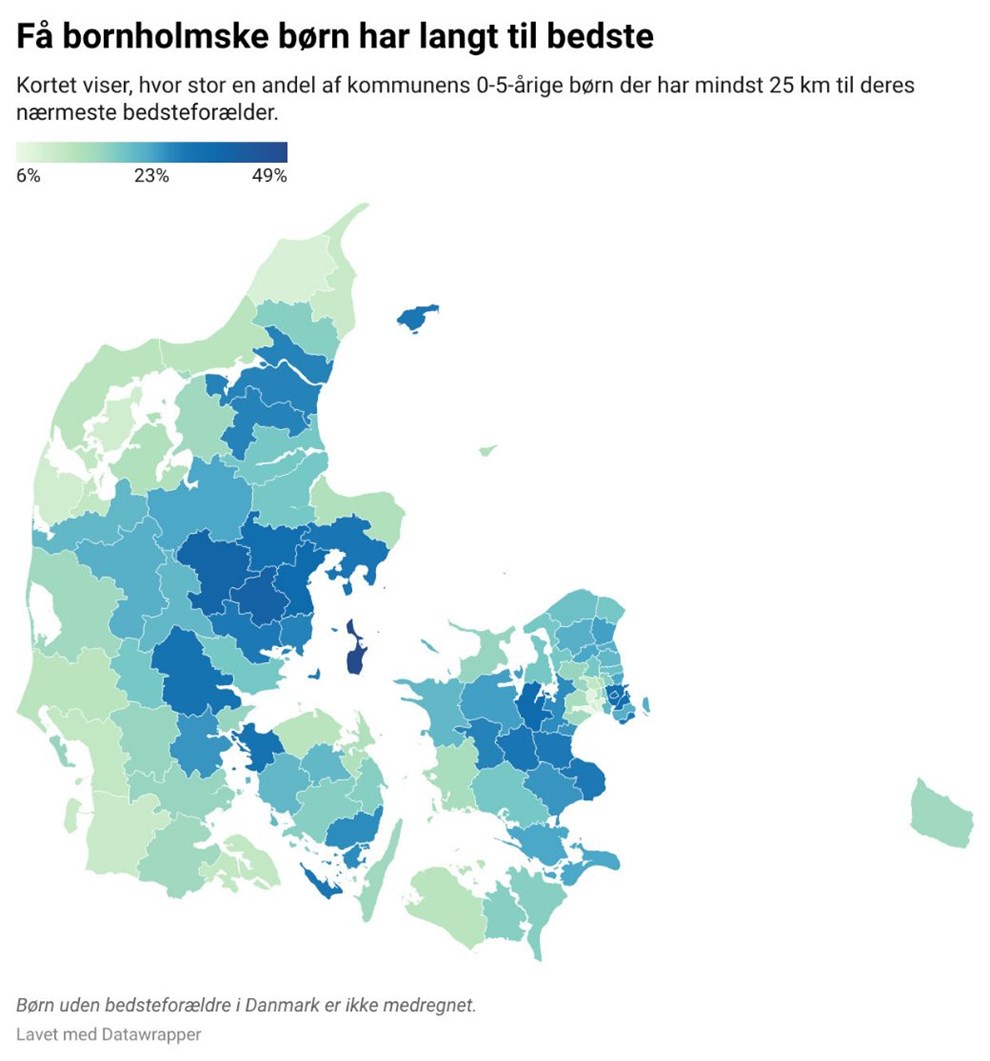 Langt de fleste b�rnefamilier har bedstefor�ldre i bagh�nden