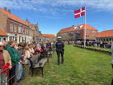 Mange mennesker er m�dt op