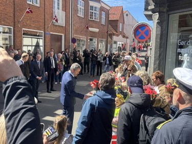 Kongen er ankommet til Nex�