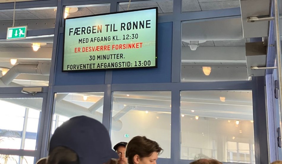 Begge f�rger sejler med store forsinkelser