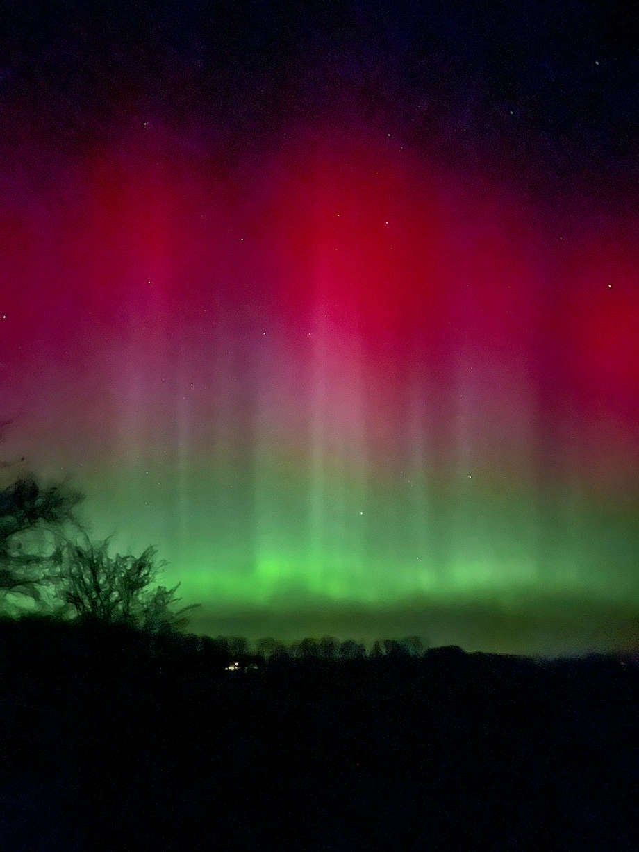 Nordlys dansede over Bornholm