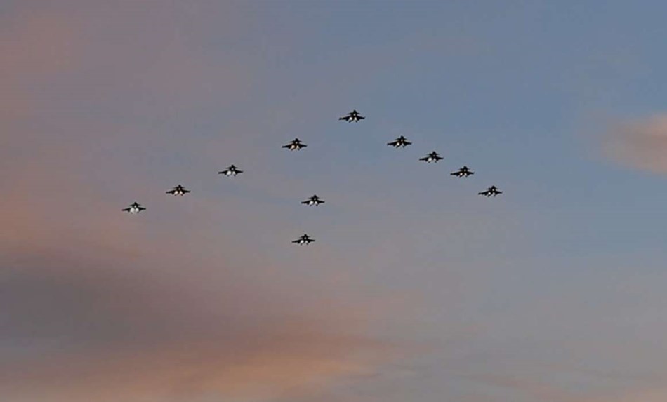 Svenske jagerfly vil danne juletr� over R�nne