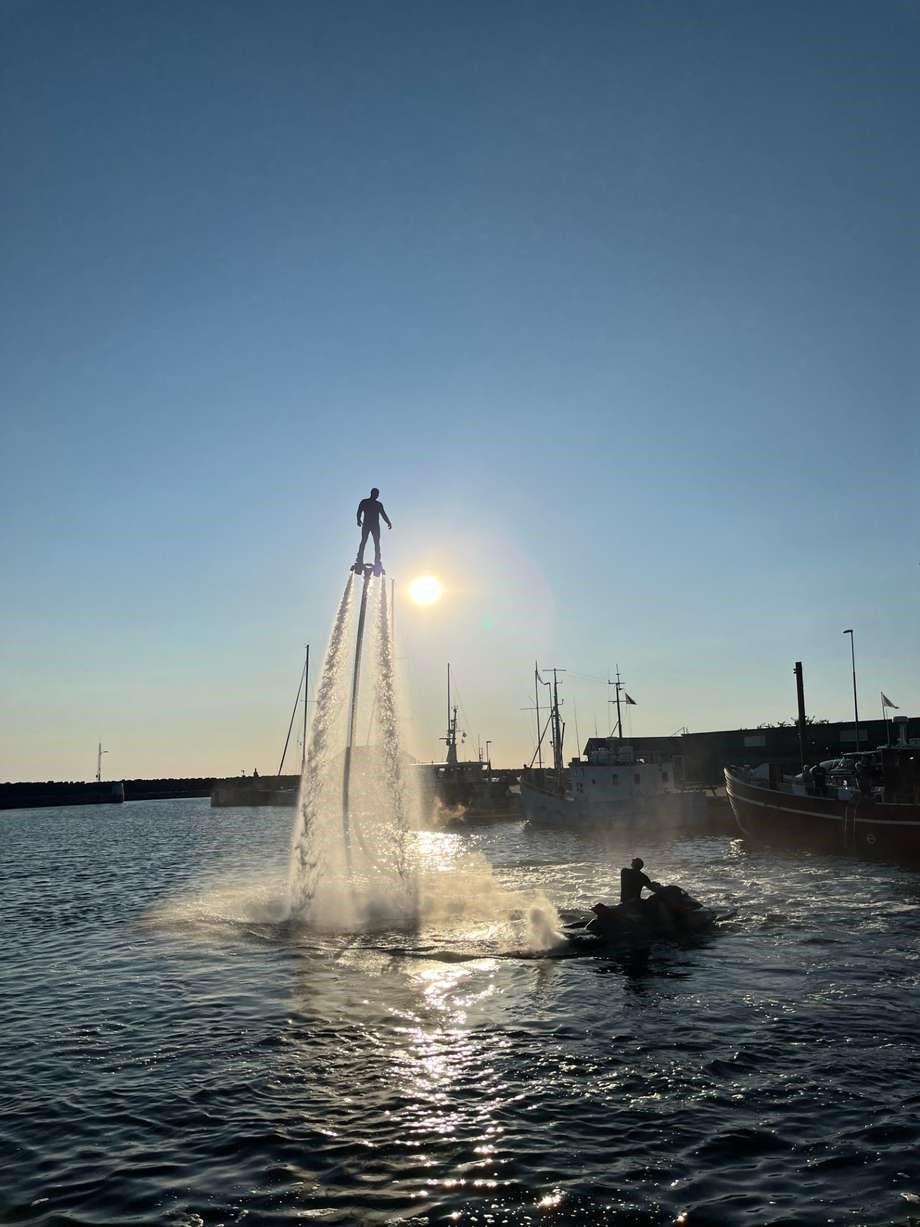 Dagens billede: Vandleg i Hasle havn
