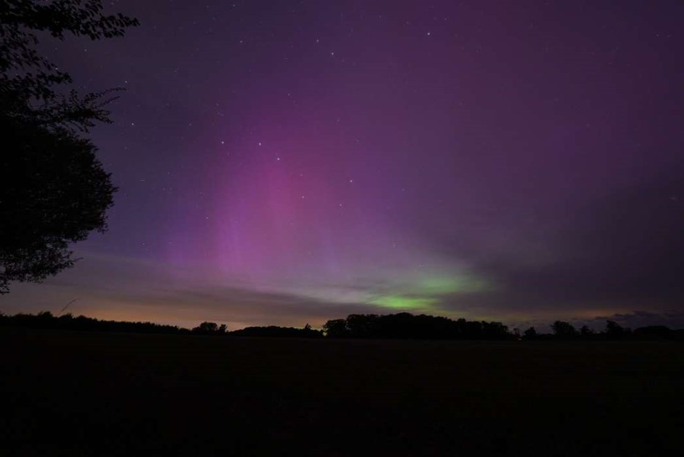 Dagens billede: Nordlys n�r Aarsdale