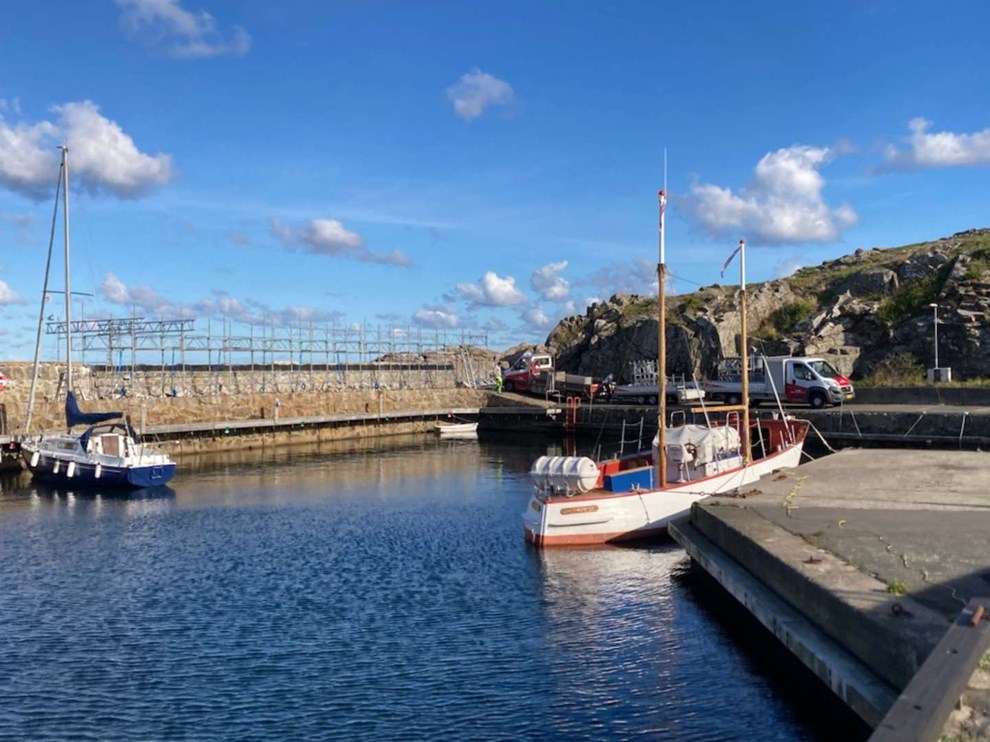 Derfor er der stillads p� havnen