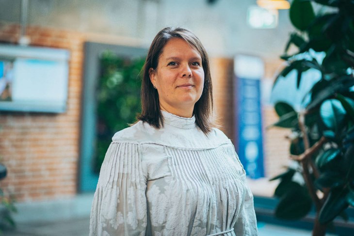 Adjunk på juridisk institut, Tanja Kammersgaard Christensen, udtaler sig om overvågningsforholdene i Musikhuzet. Foto: Lasse Møller Badstue