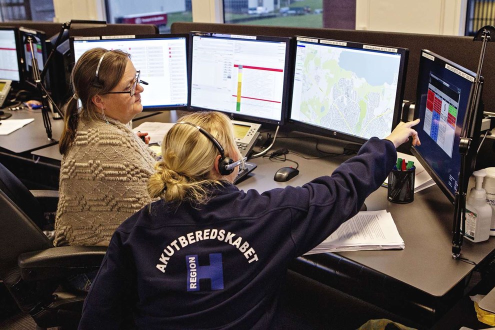 Ekstra hj�lp til akuttelefonen