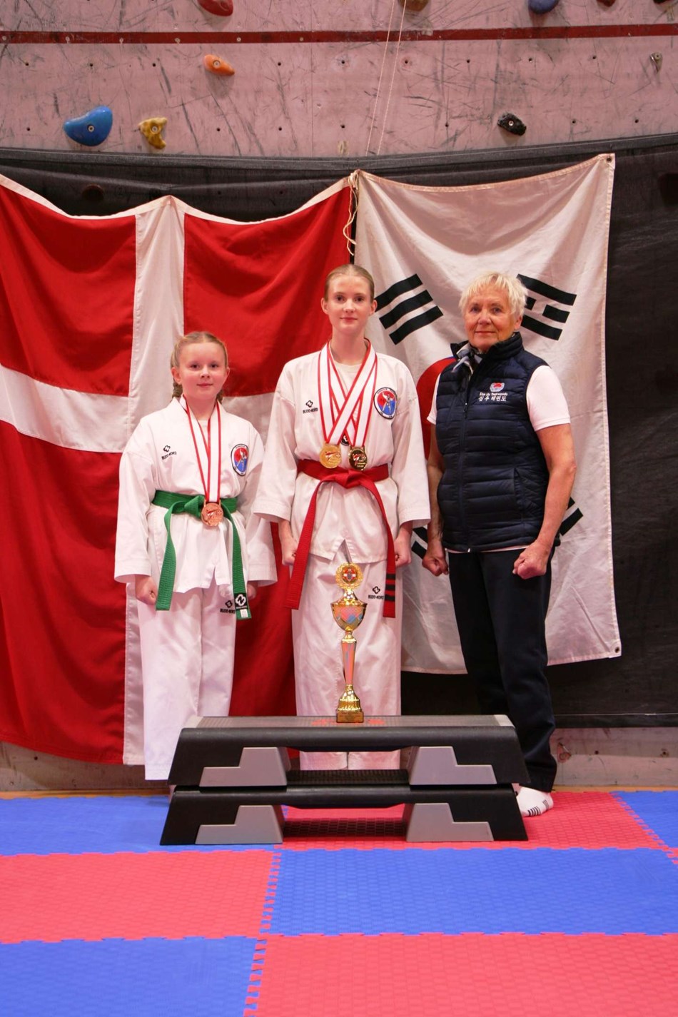 Alberte Gr�nbech dobbeltdansk mester i taekwondo