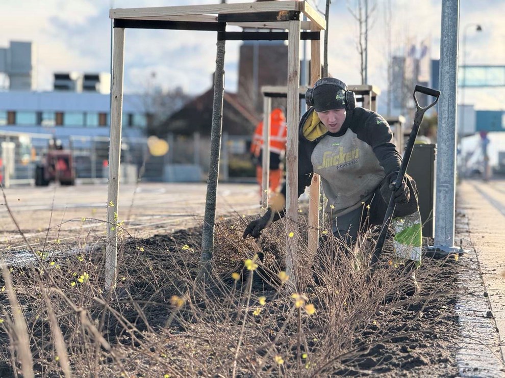 T�t p� �bning af nyt omr�de