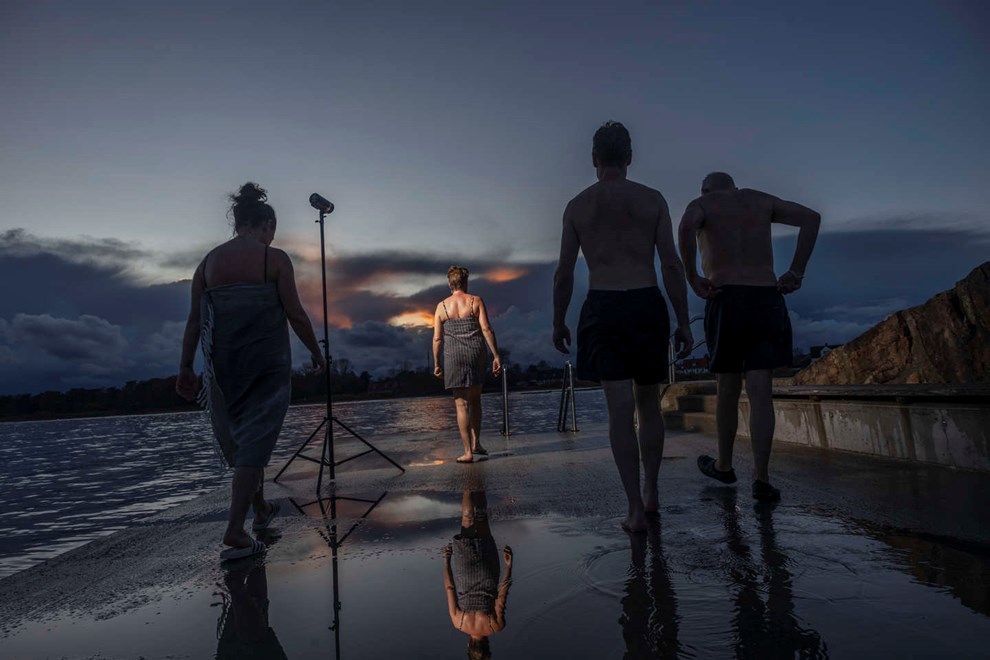 Badebukser i to graders varme