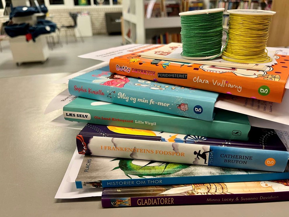 S� mange b�ger l�ner bornholmske skoleelever