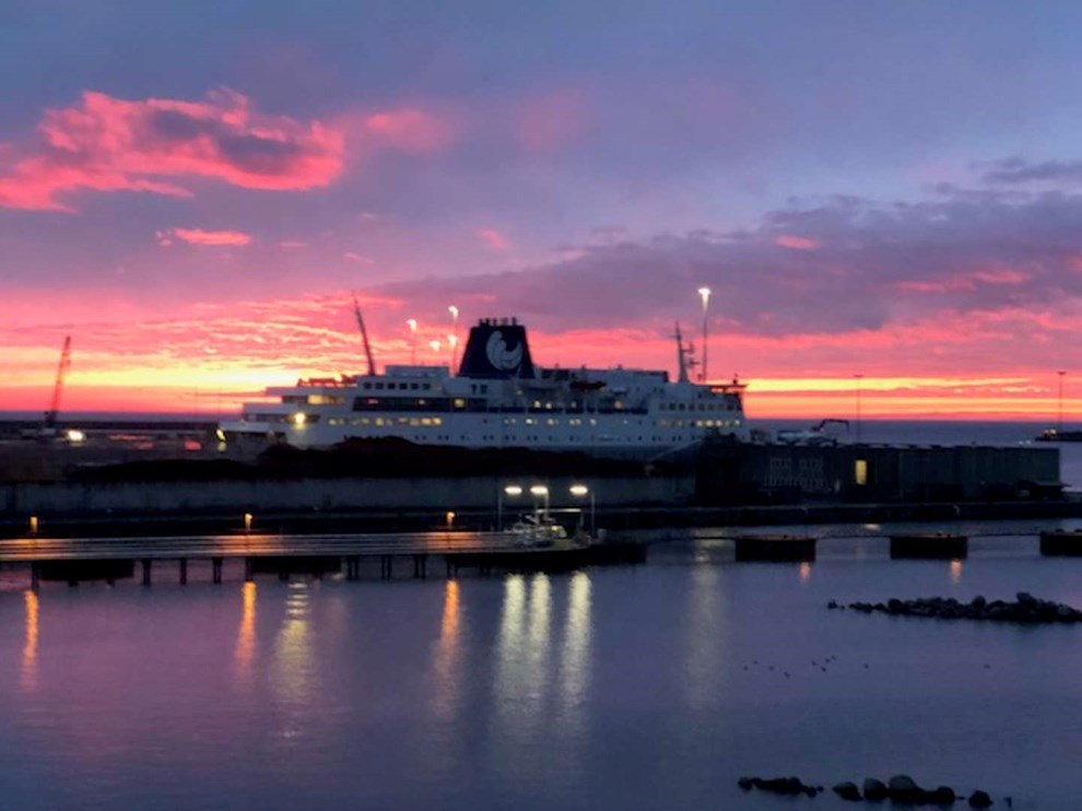 Dagens billede: Aftensol i brand