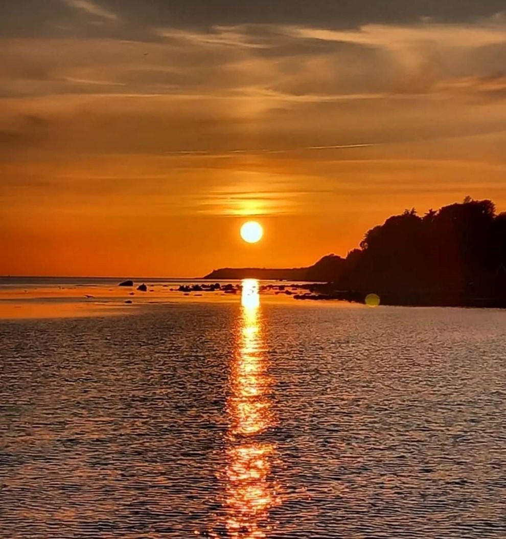 Dagens billede: Solnedgang i Arnager