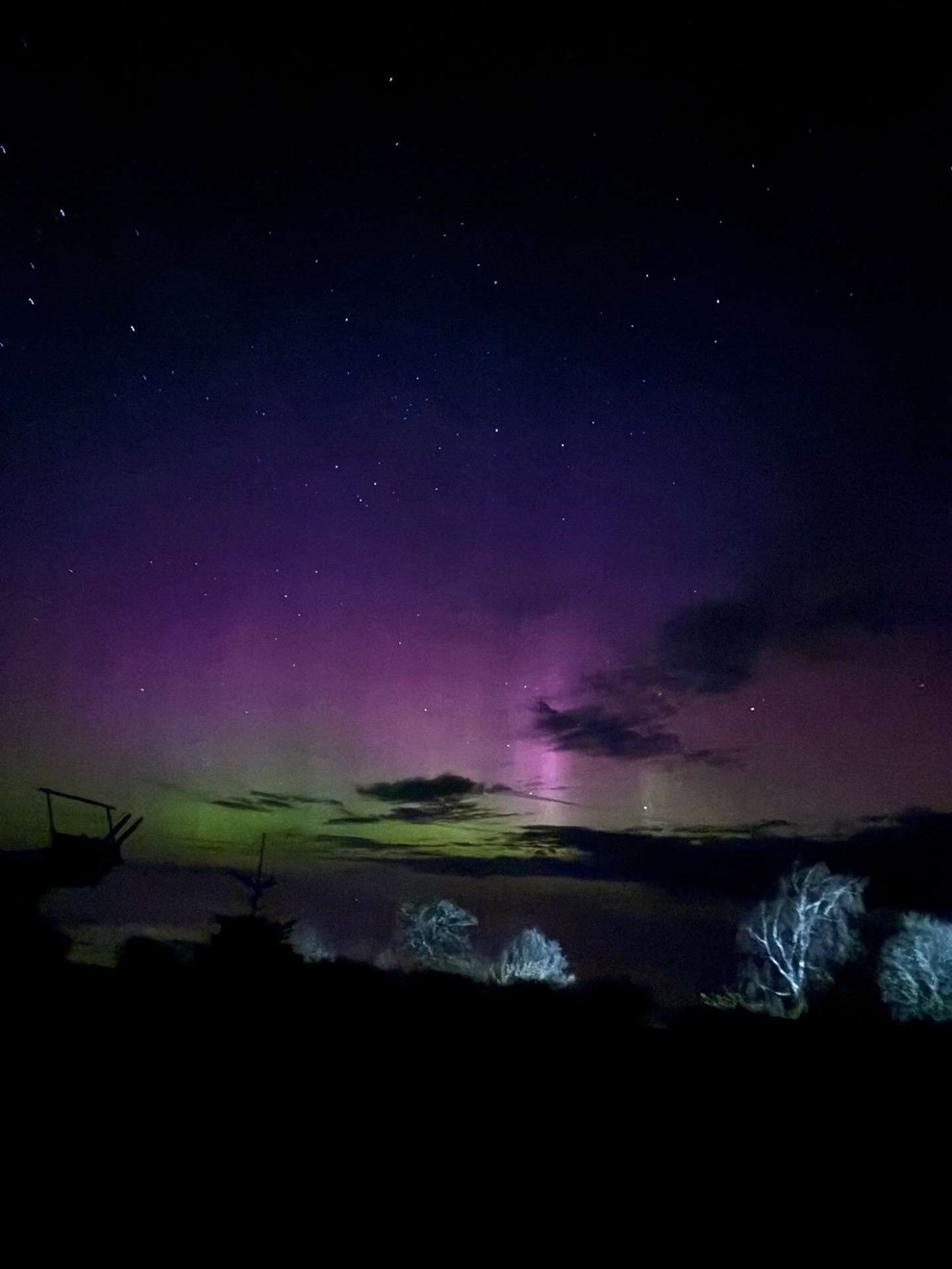 Dagens billede: Nordlys og stjernehimmel. Dagens billede: Nordlys og stjernehimmel.