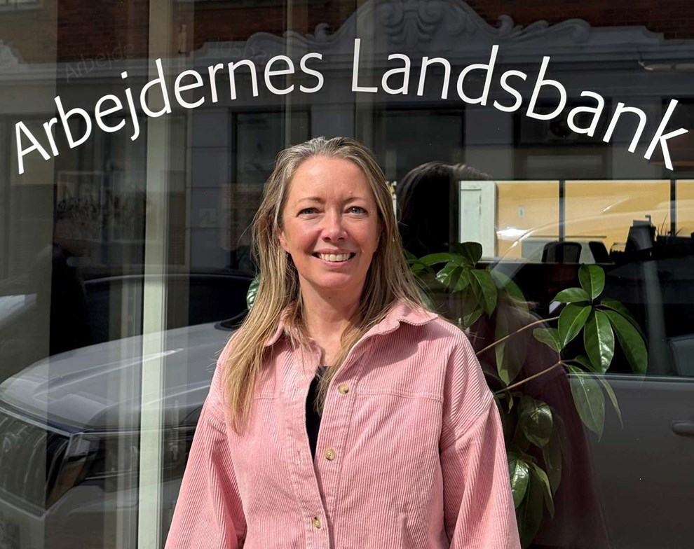 Sanne er ny r�dgiver i Arbejdernes Landsbank