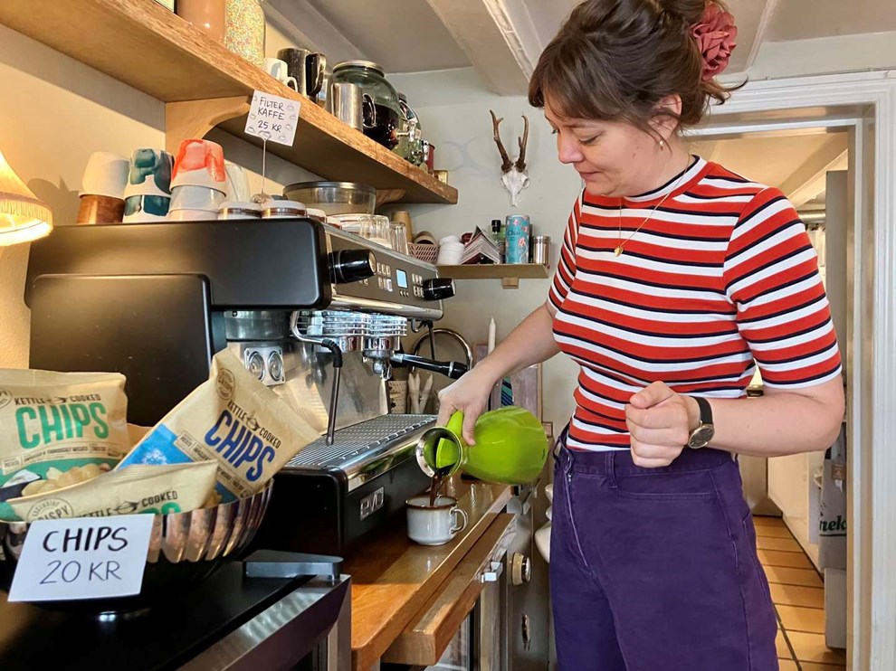 Louise har skabt en bornholmsk stue midt i Kbenhavn