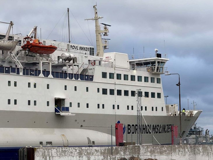 &ndash; Vi har bedt kaptajnerne p&aring; Bornholmslinjen om at sikre sig, at GPS-positioner er rigtige. Det kan de g&oslash;re ved hj&aelig;lp af radar, som altid vil vise rigtigt, sagde Bornholmslinjens Jesper Maack i marts. Arkivfoto: William Sonne Kaal&oslash;