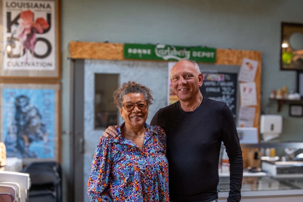 Det hemmelige sted i R�nne med det hyggeligste v�rtspar 