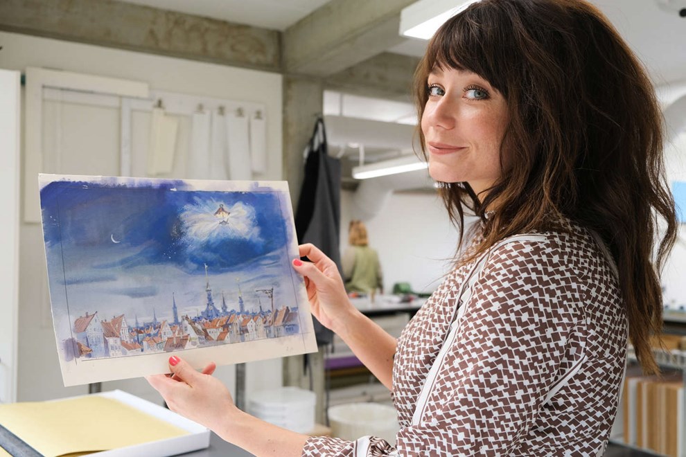 Forsker udstiller p bibliotek